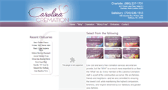 Desktop Screenshot of carolinacremation.com